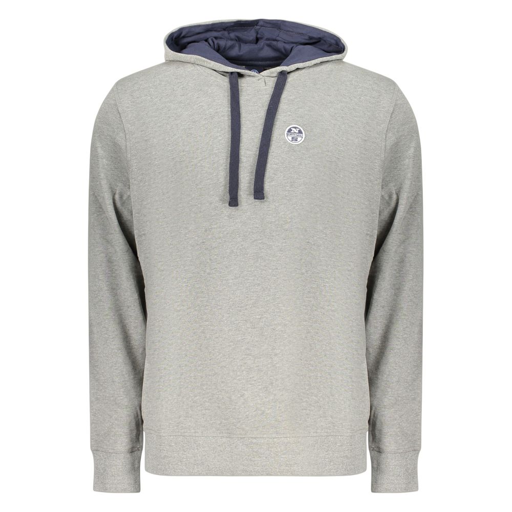 North Sails Gray Cotton Men's Hoodie