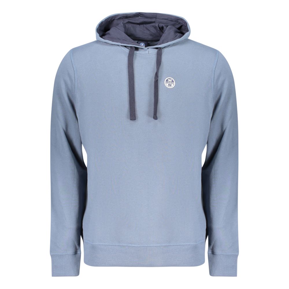 North Sails Blue Cotton Men's Hoodie