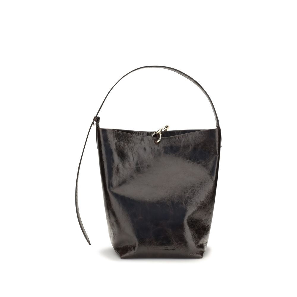 Benedetta Bruzziches Black Leather Backet Bag