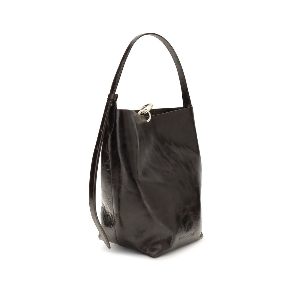 Benedetta Bruzziches Black Leather Backet Bag