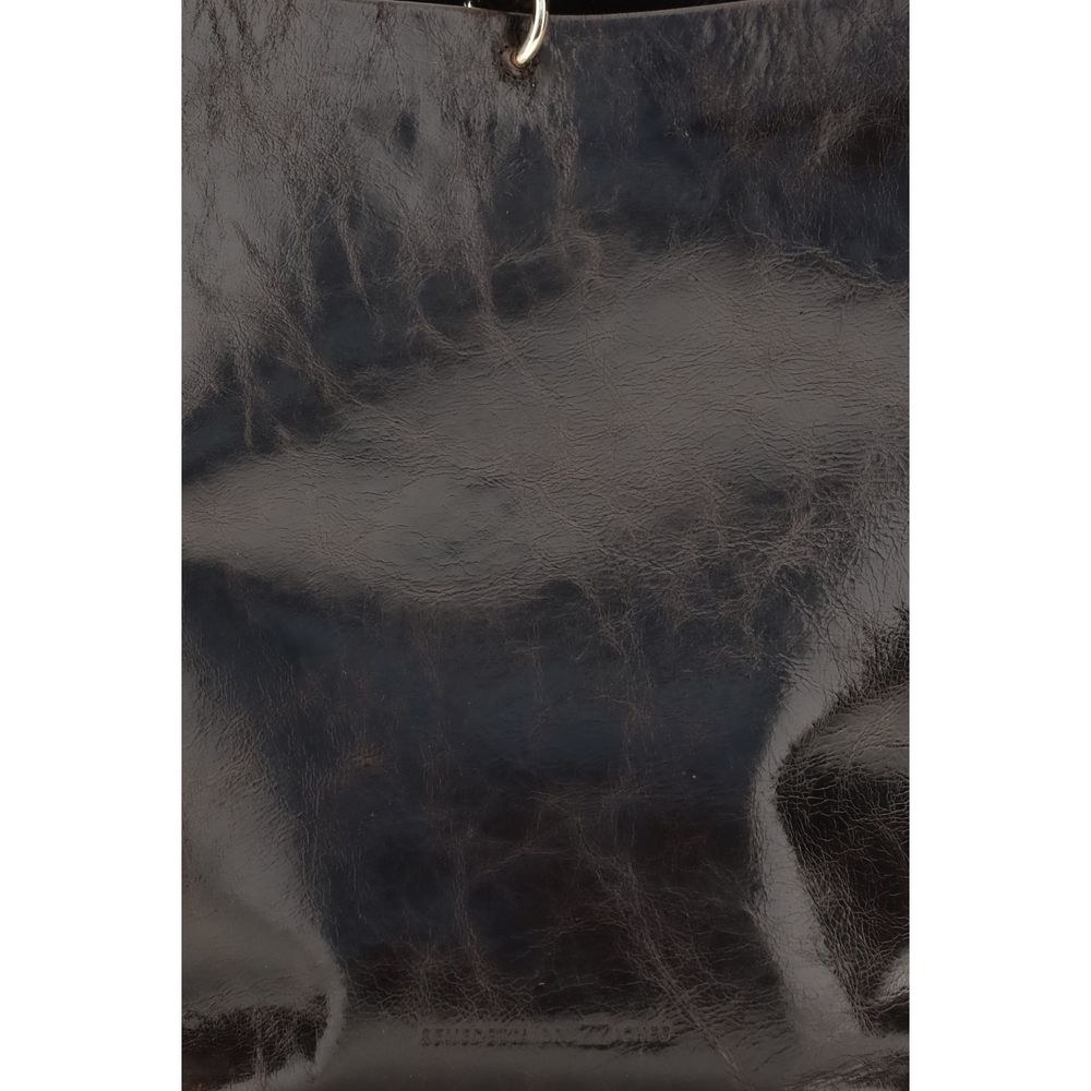 Benedetta Bruzziches Black Leather Backet Bag