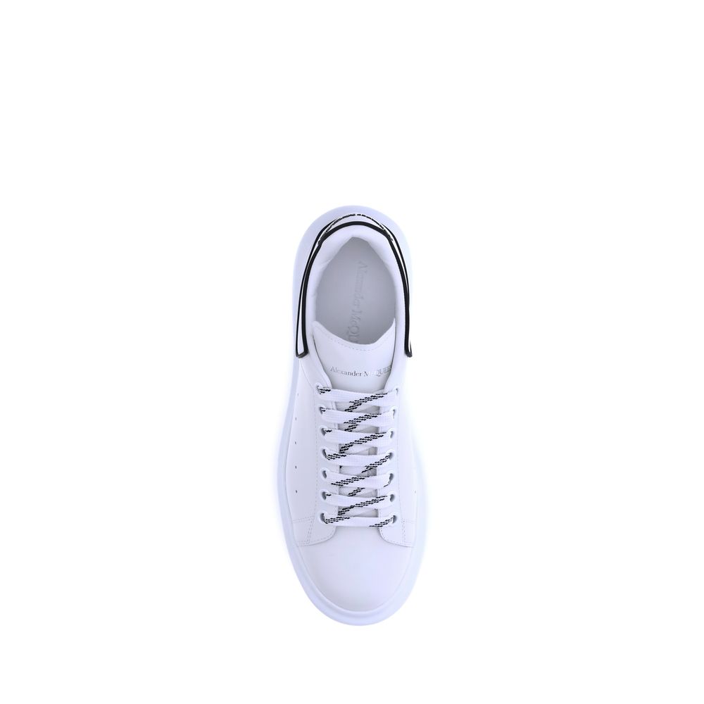 Alexander McQueen White Leather Platform Sneakers
