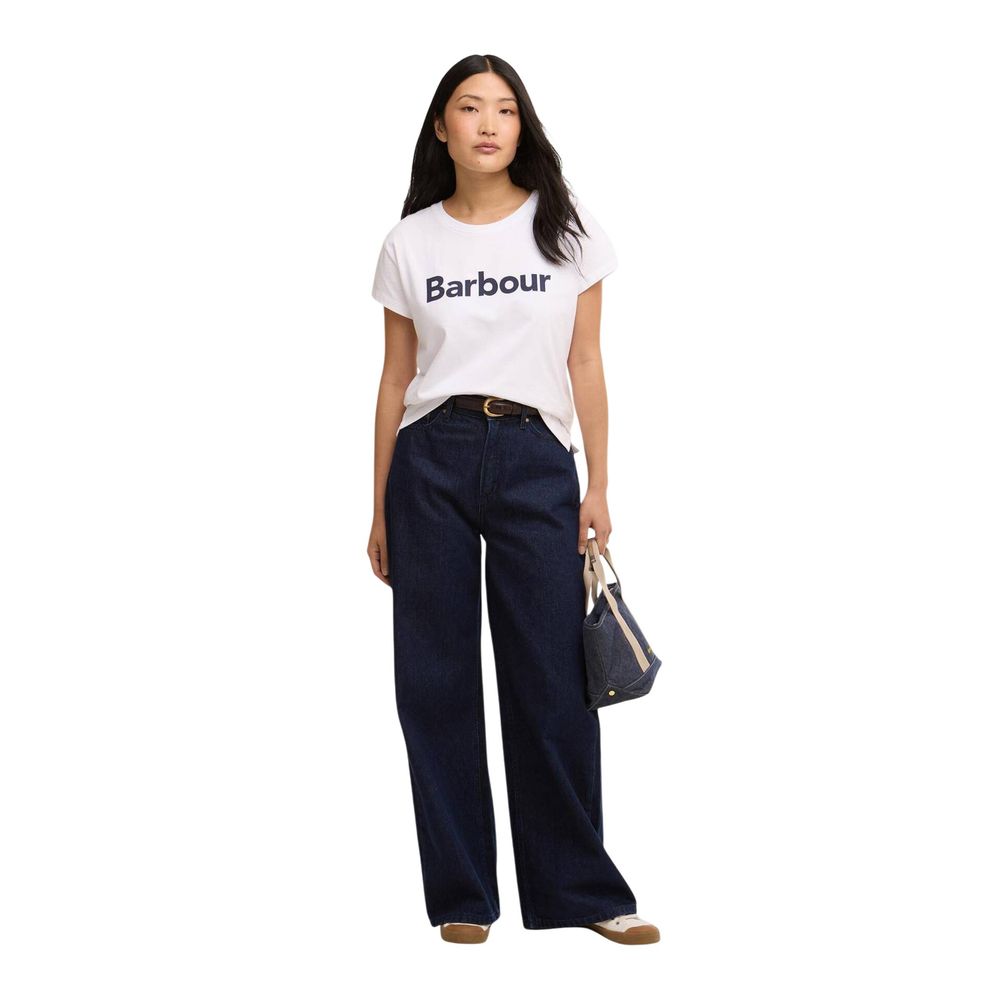Barbour White Cotton T-Shirt