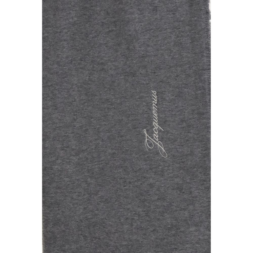 Jacquemus Gray Wool Scarf
