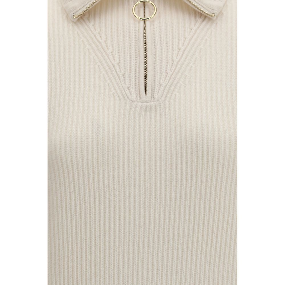 Forte_Forte White Wool Sweatshirt
