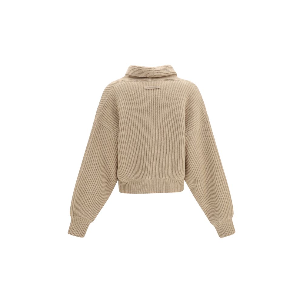 Tory Burch Beige Wool Cardigan