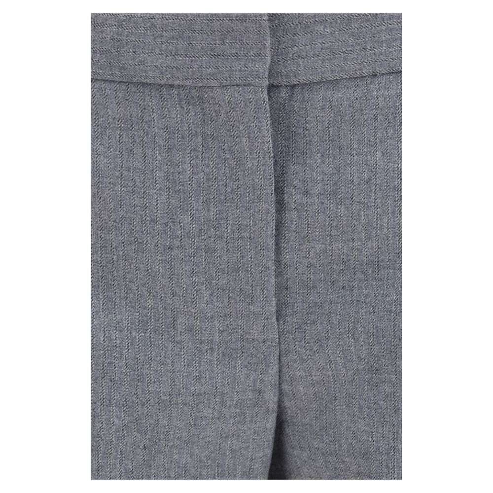 Alexander McQueen Gray Wool Casual Pants