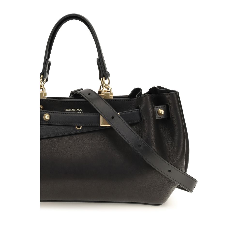 Balenciaga Black Leather Shoulder Bag