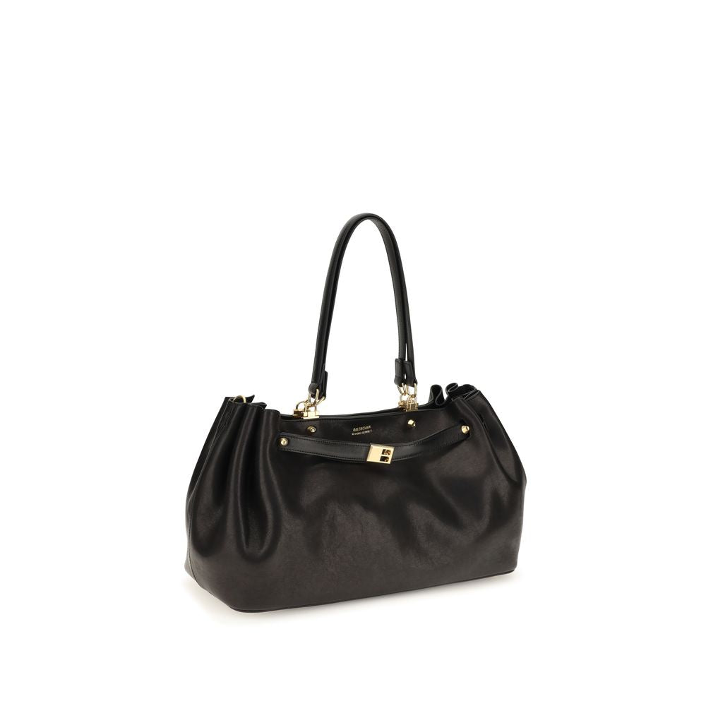 Balenciaga Black Leather Shoulder Bag