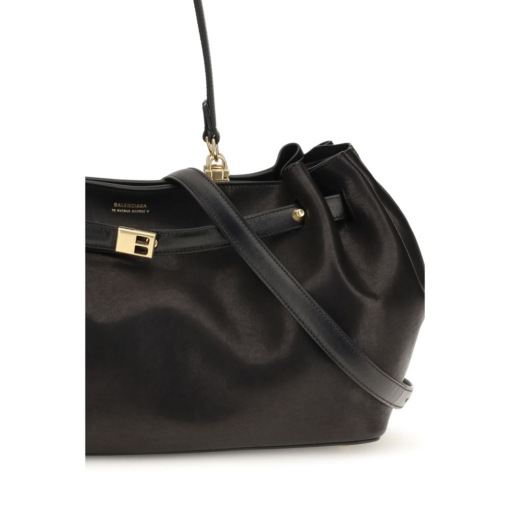 Balenciaga Black Leather Shoulder Bag