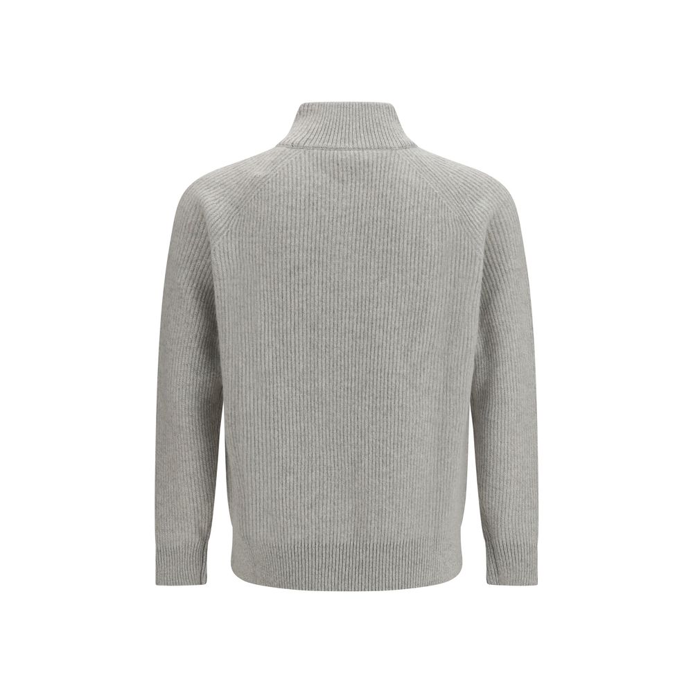 Lardini Gray Wool Sweatshirt