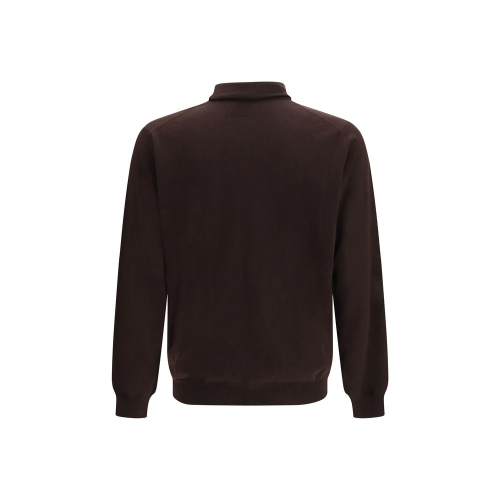 Lardini Brown Wool Sweatshirt