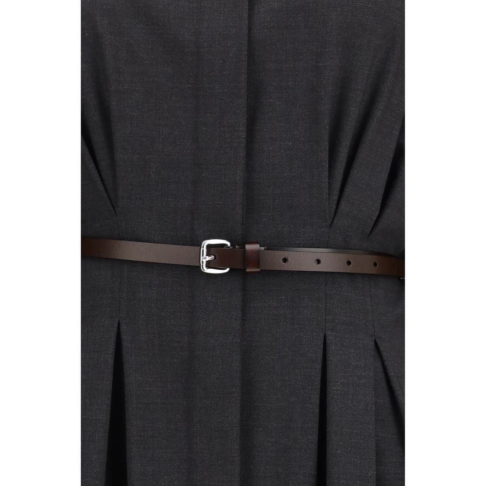 New P.A.R.O.S.H. Gray Wool Casual Dress