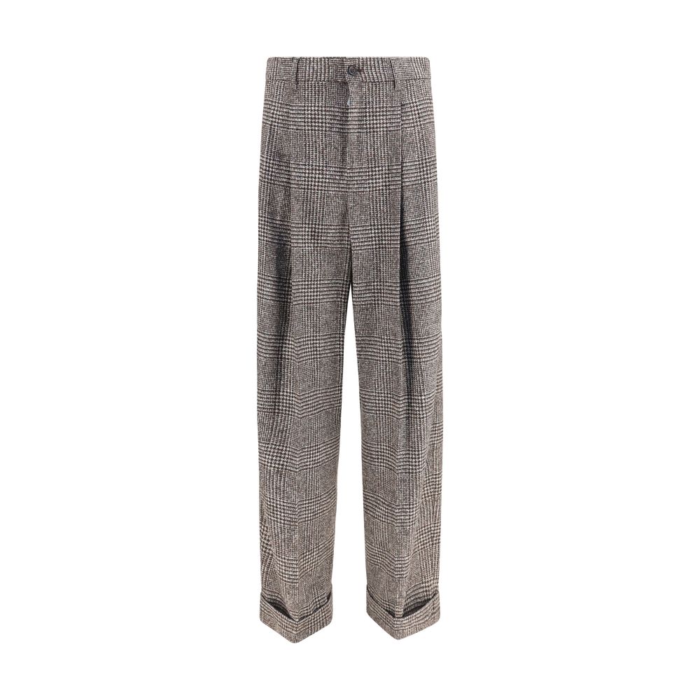 New Dolce & Gabbana Brown Alpaca Vicugna Pacos Pants