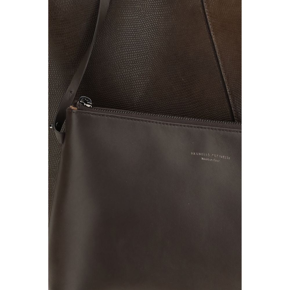 Brunello Cucinelli Brown Leather Handbag