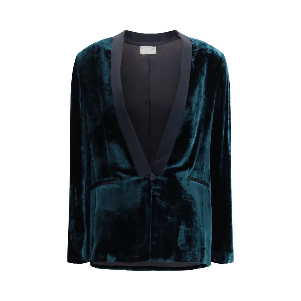 Forte_Forte Bicolor Viscose Full-Length Jacket