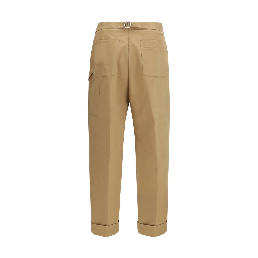 Umit Benan Beige Cotton Casual Pants