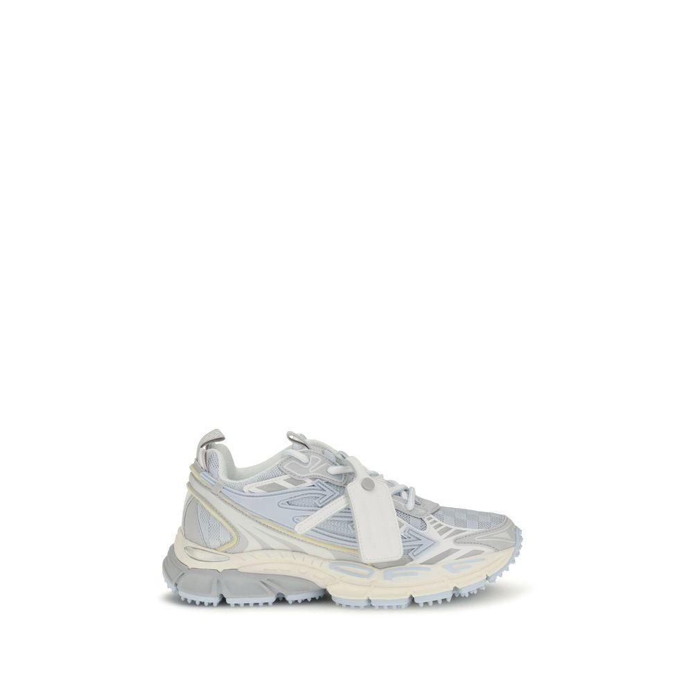 New Off-White Gray Fabric Athletic Sneakers