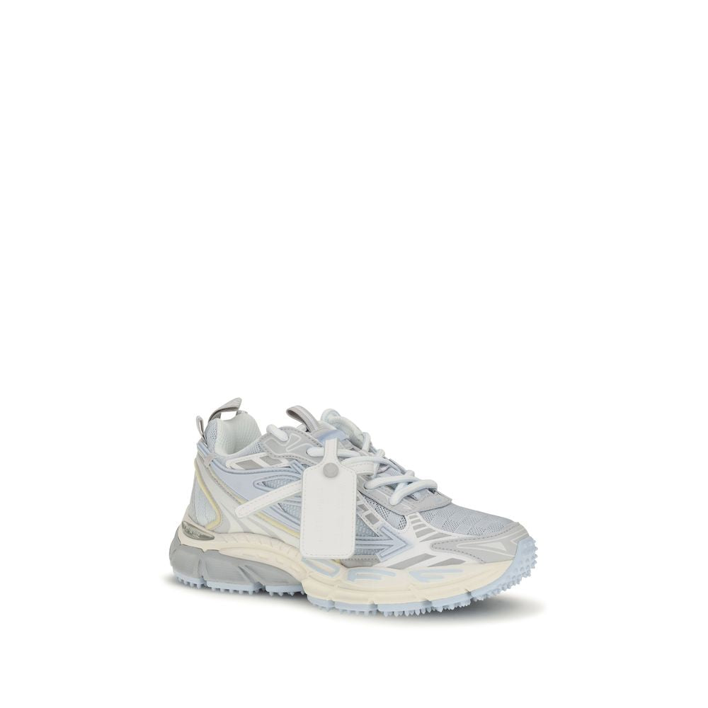 New Off-White Gray Fabric Athletic Sneakers