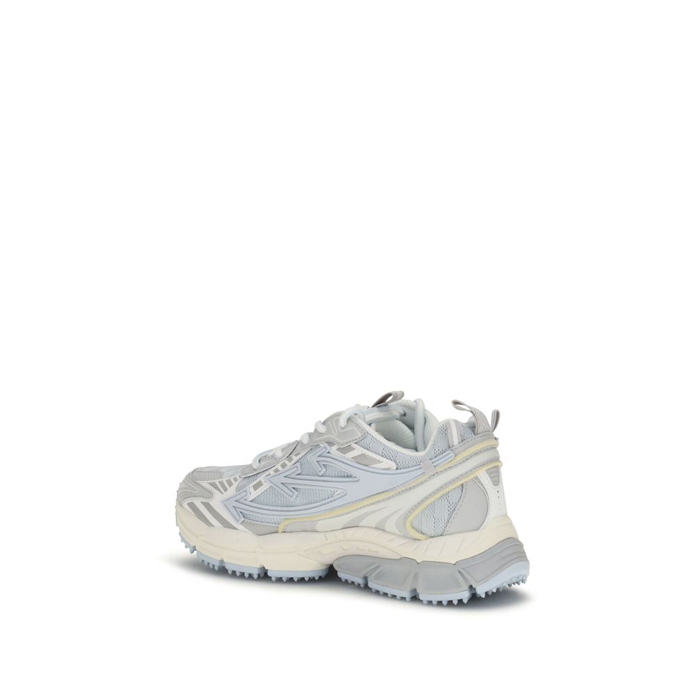 New Off-White Gray Fabric Athletic Sneakers
