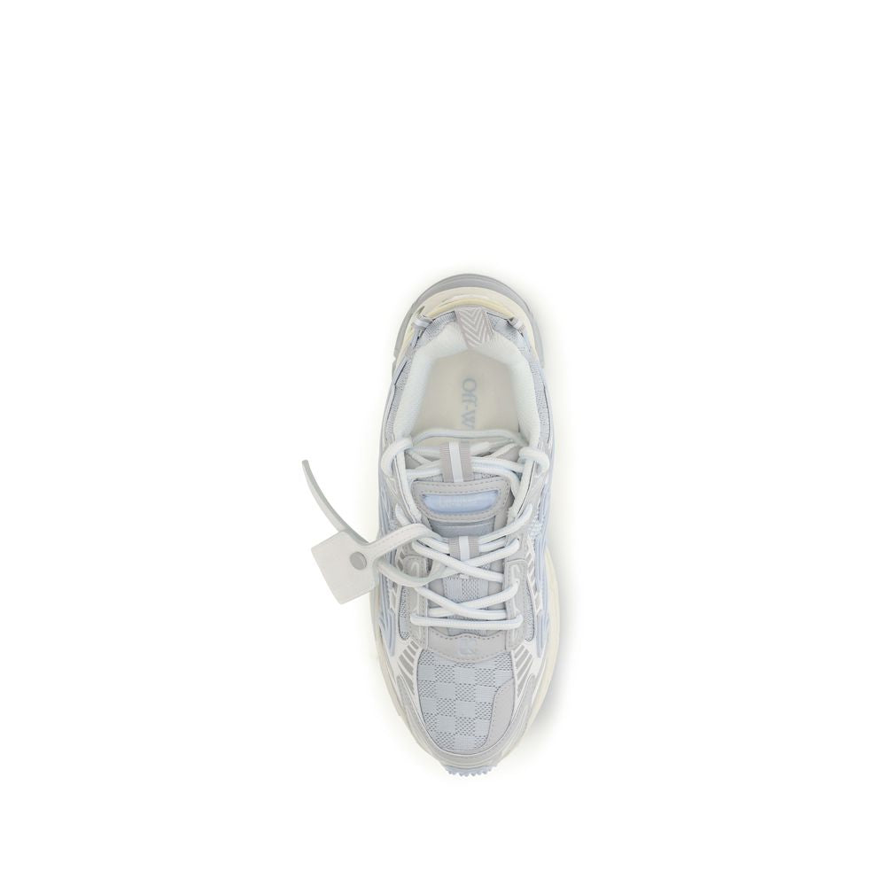 New Off-White Gray Fabric Athletic Sneakers