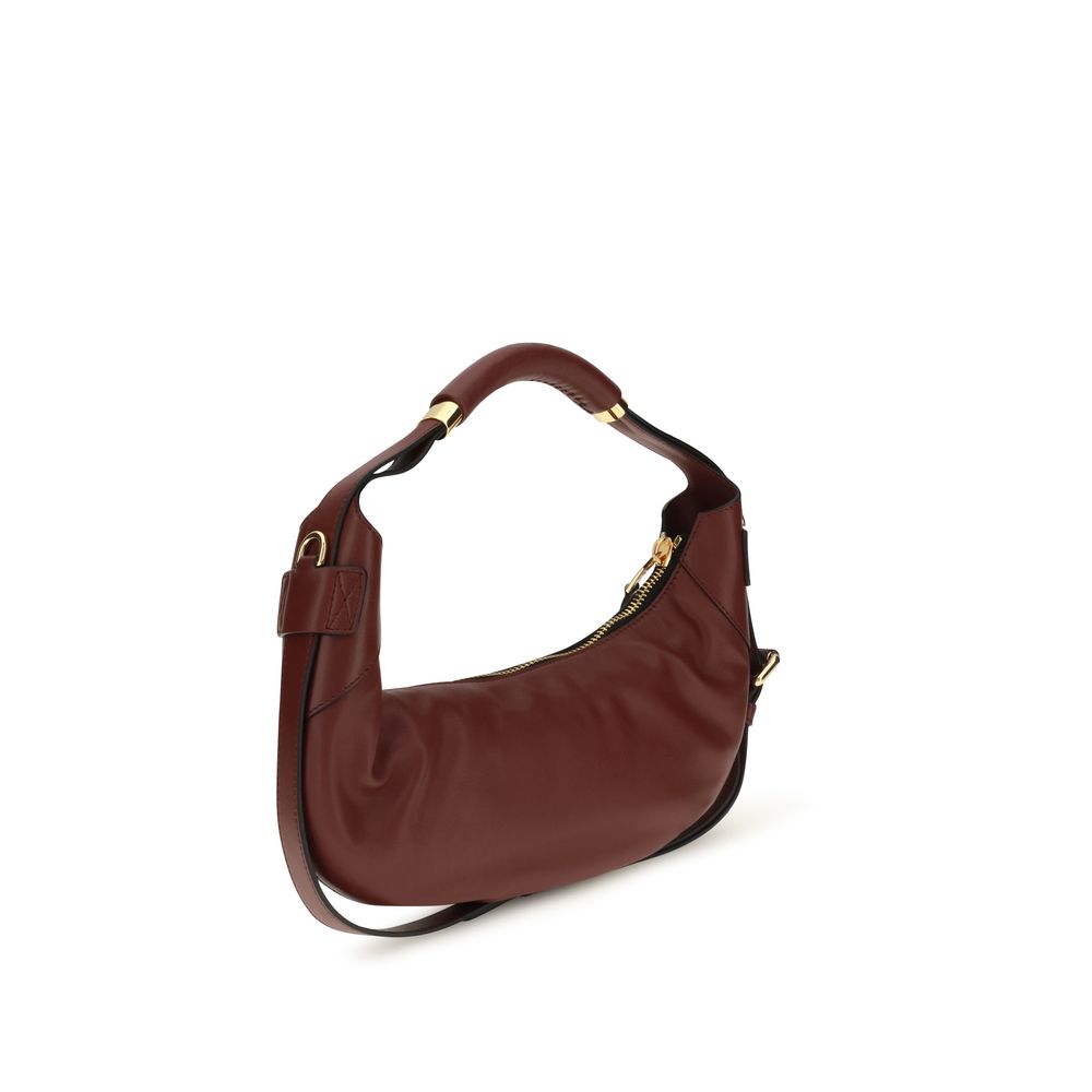 Moschino Bordeaux Leather Shoulder Bag