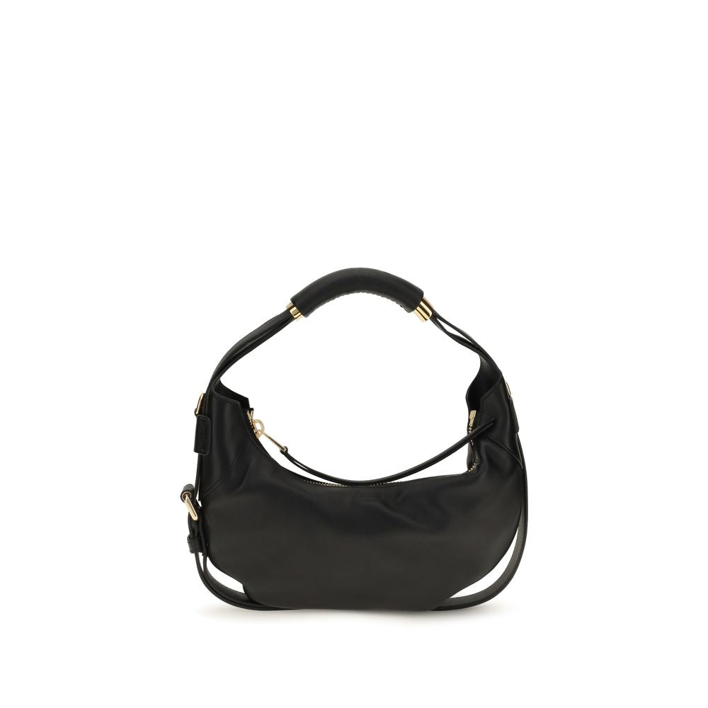 Moschino Black Leather Shoulder Bag