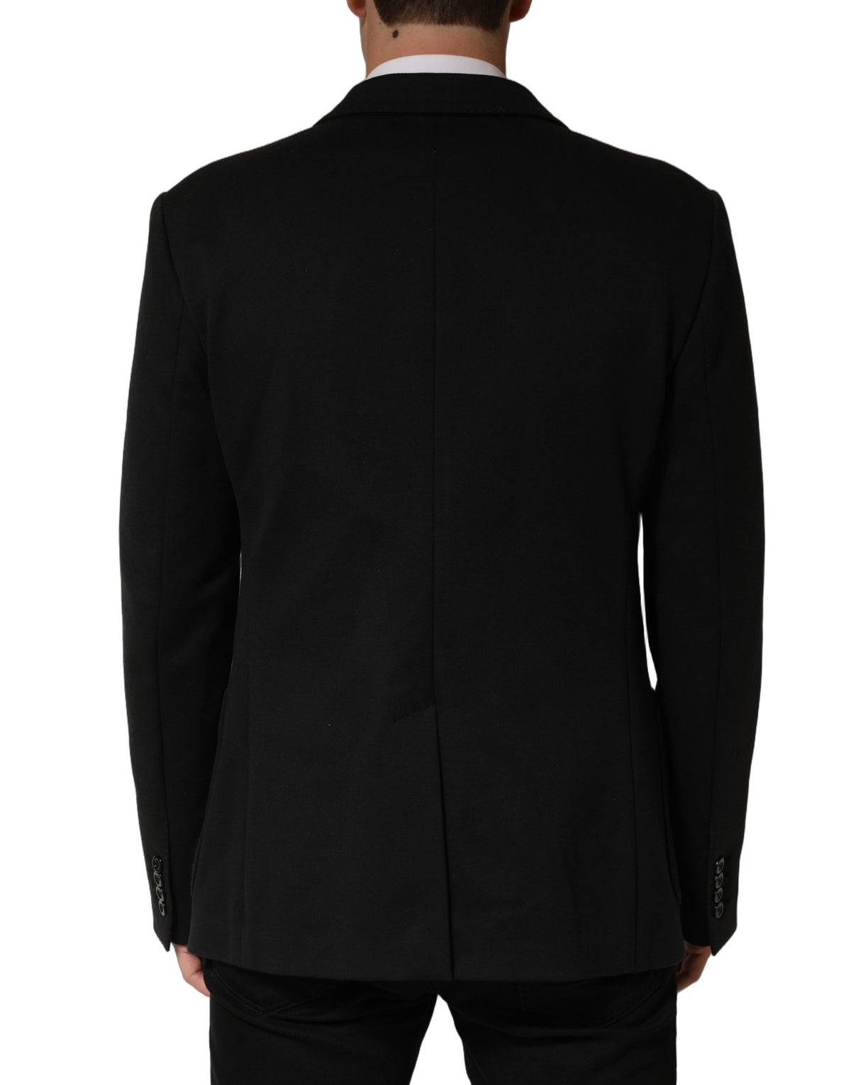 Dolce & Gabbana Black Embroidered Single Breasted Jacket