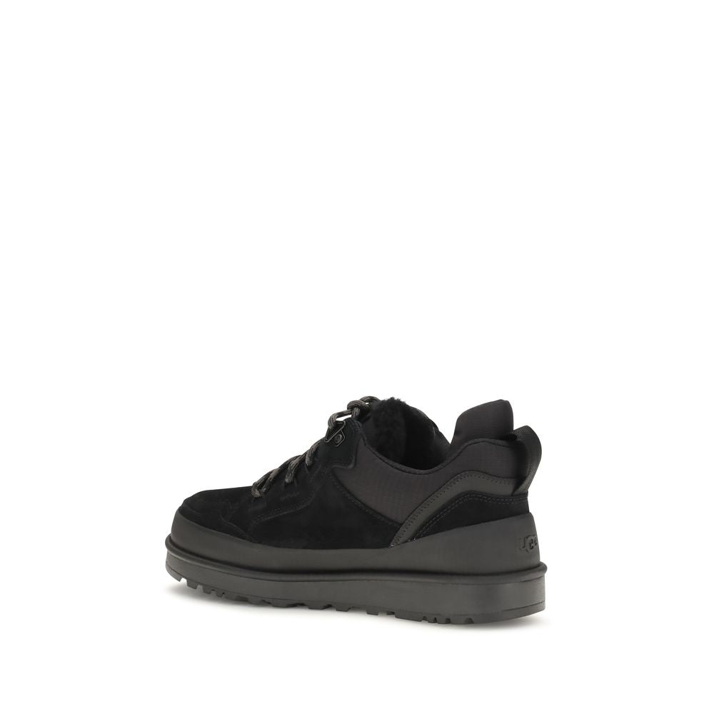 UGG Black Leather Athletic Sneakers