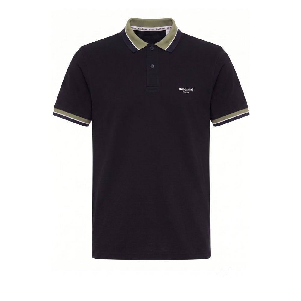 Baldinini Trend Blue Cotton Men Polo