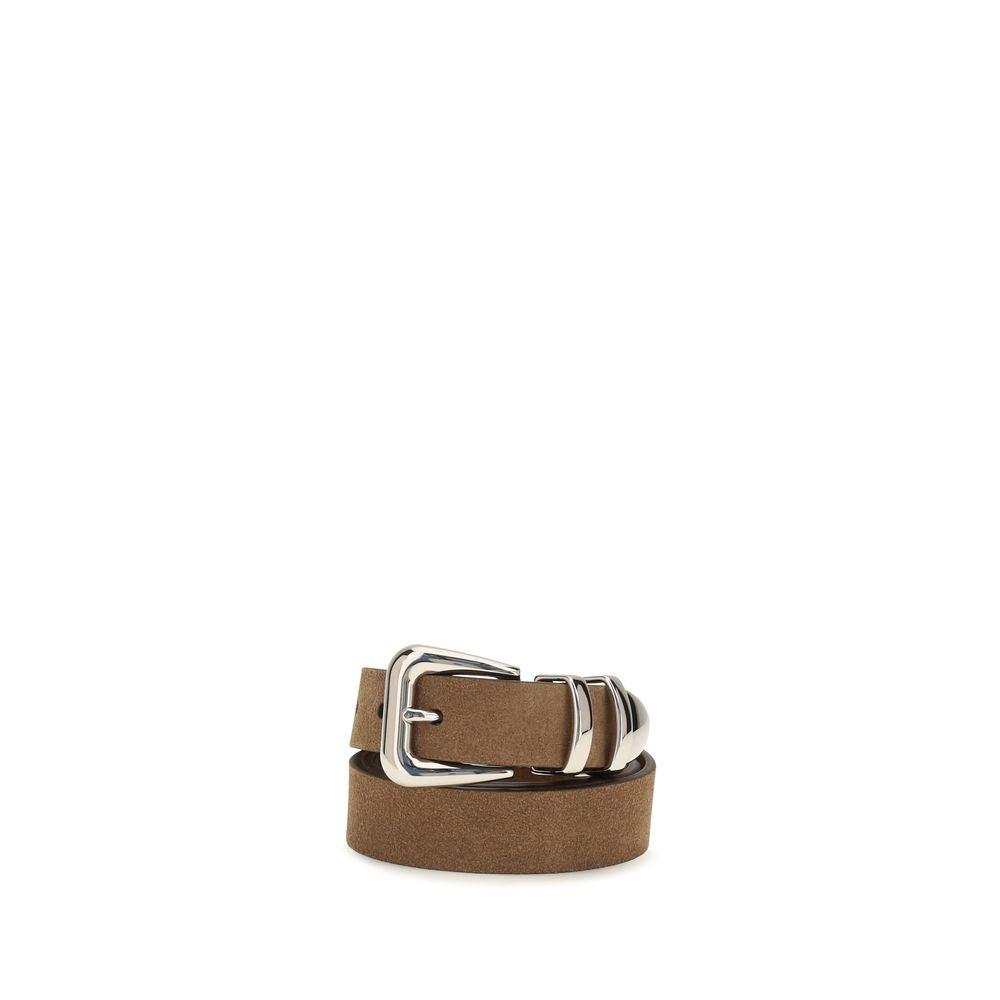 Brunello Cucinelli Brown Leather Regular Belt