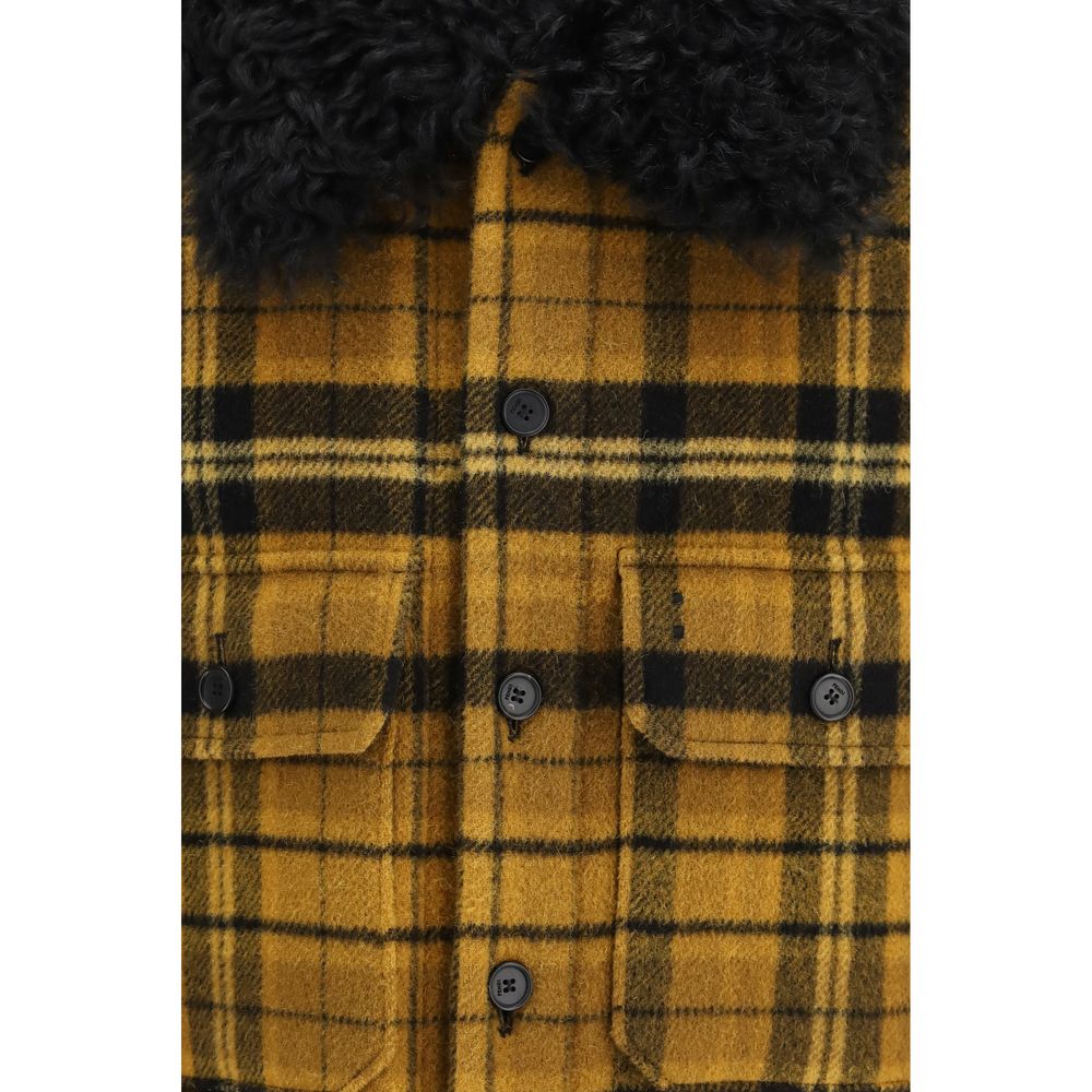 Fendi Multicolor Wool Full-Length Jacket