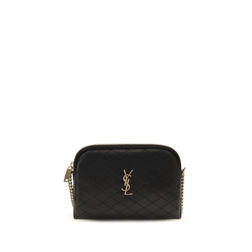 Saint Laurent Black Leather Shoulder Bag