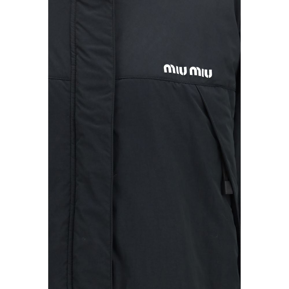 Miu Miu Black Full-Length Jacket