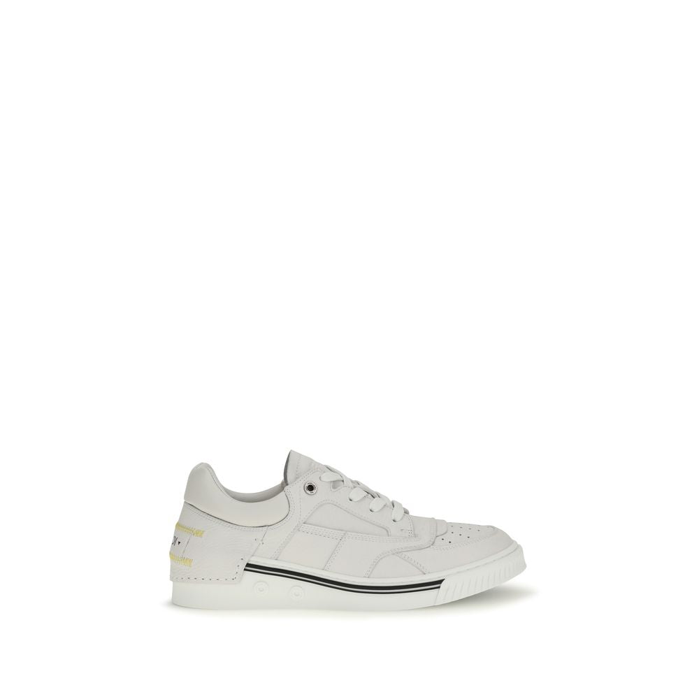 Fendi White Leather Low Top Sneakers
