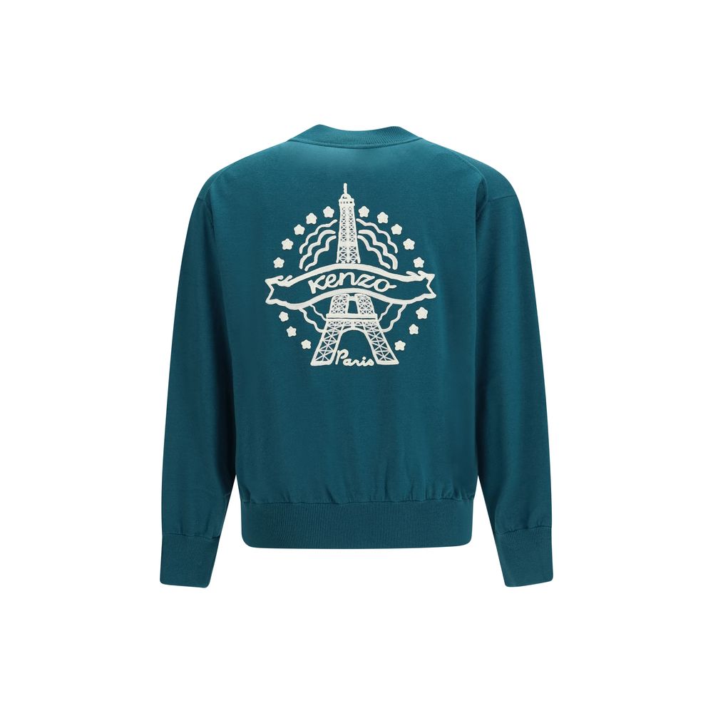 Kenzo Bicolor Wool Cardigan