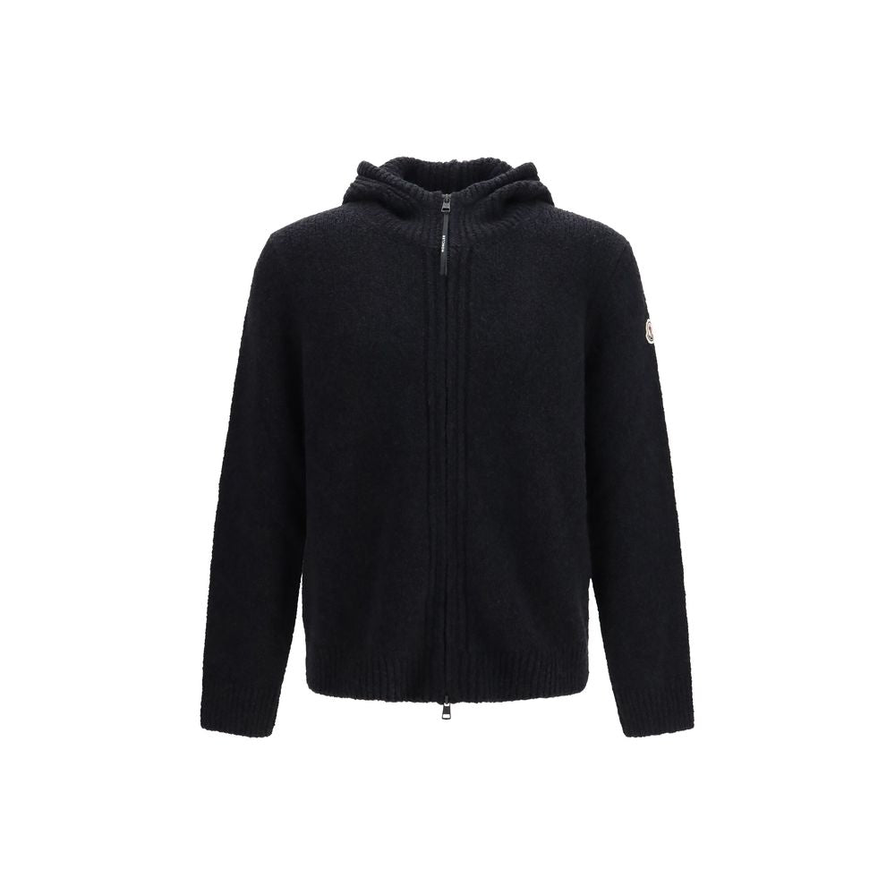 Moncler Black Wool Hoodie
