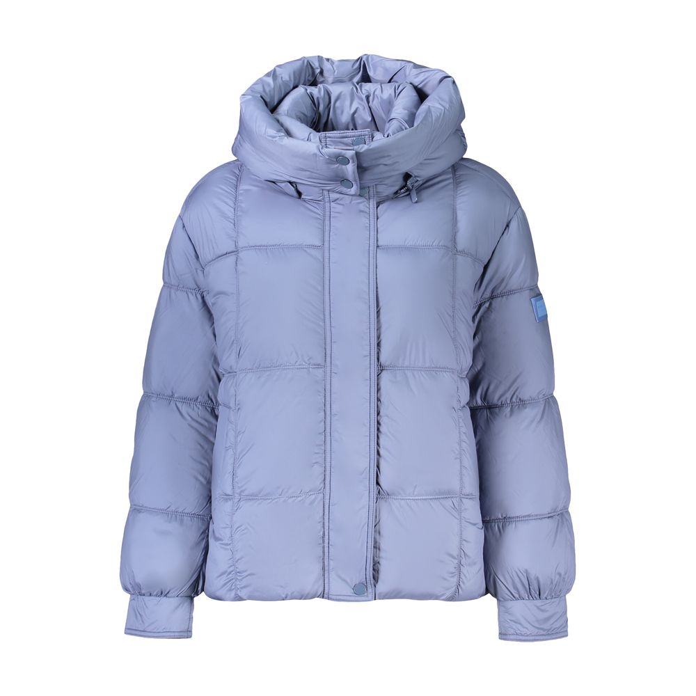 Pepe Jeans Blue Womens Jacket With Removable Hood