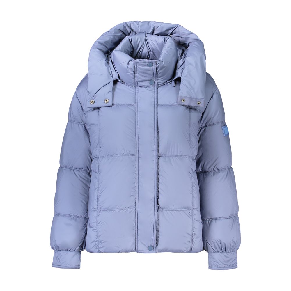 Pepe Jeans Blue Womens Jacket With Removable Hood