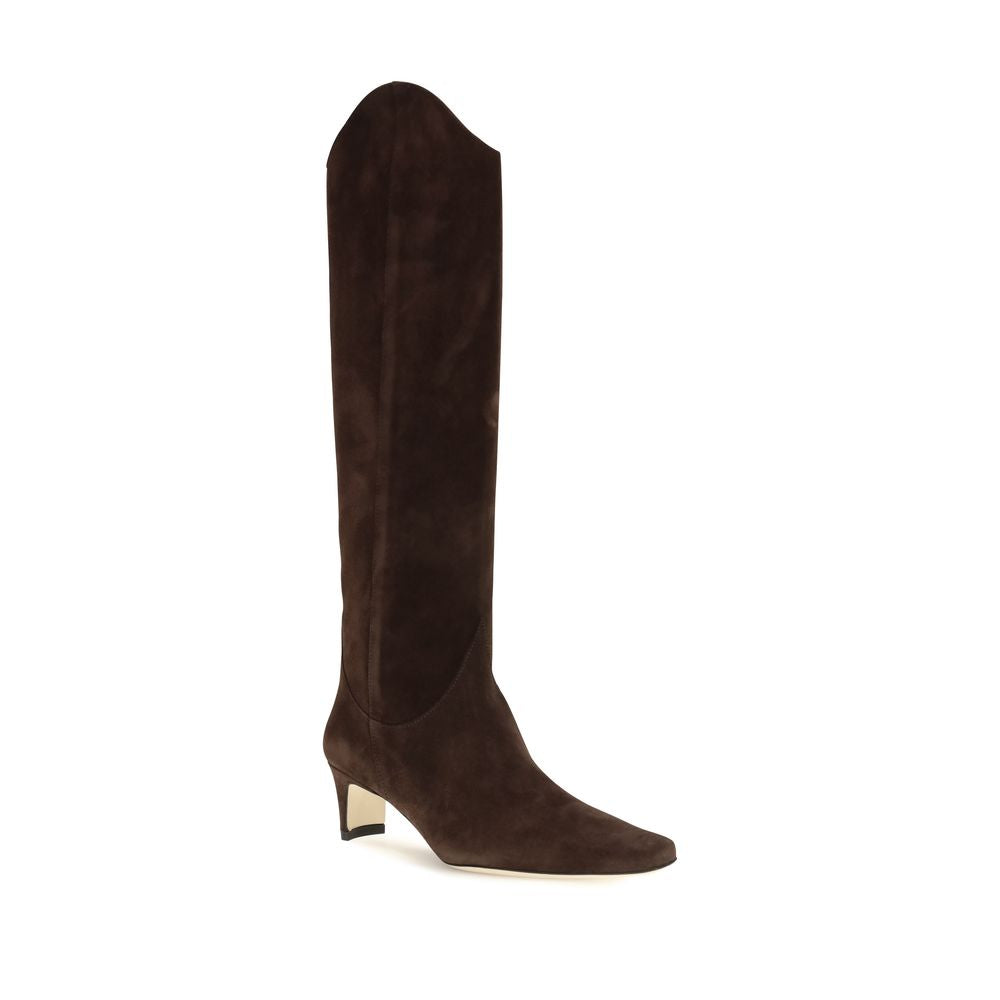 Staud Brown Leather High Heel Boots