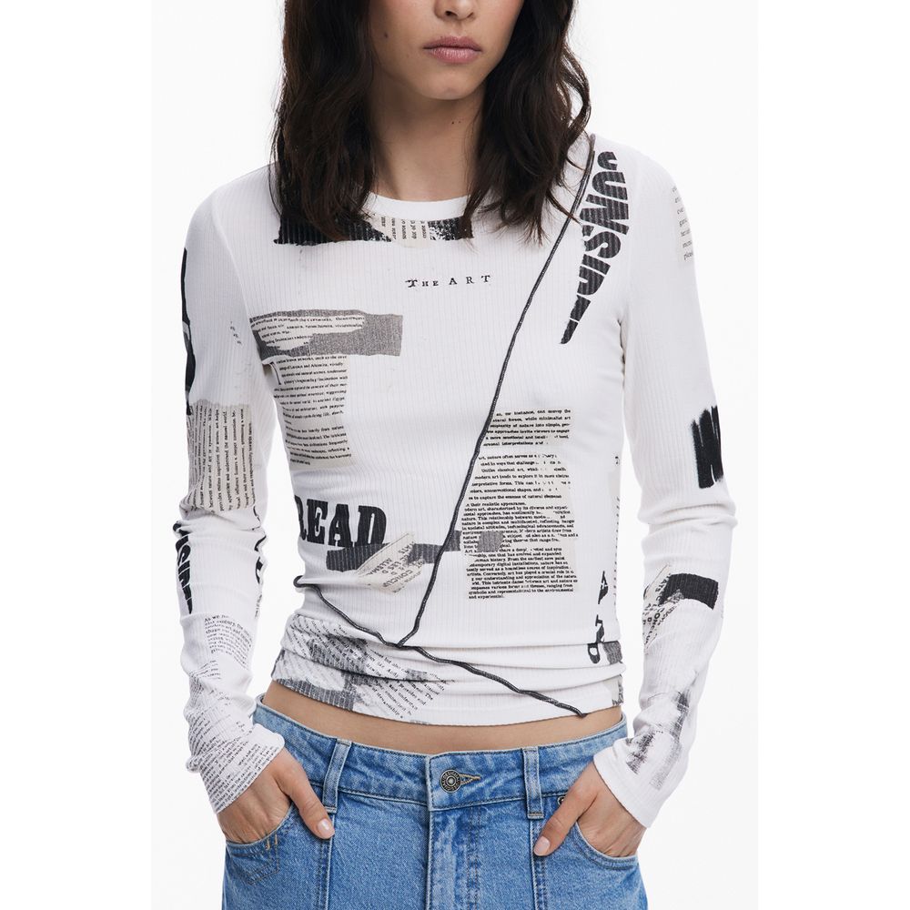 Desigual White Women T-Shirt