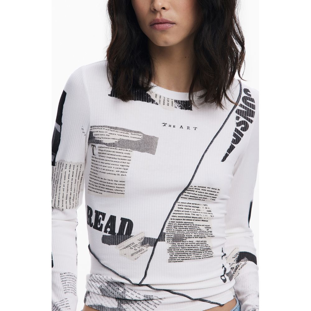 Desigual White Women T-Shirt