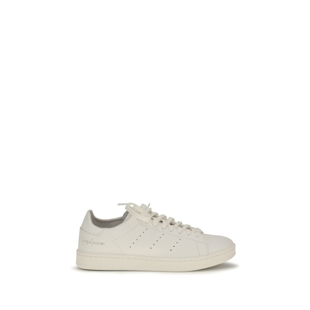 Y-3 White Leather Athletic Sneakers