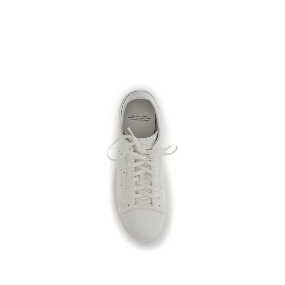 Y-3 White Leather Athletic Sneakers