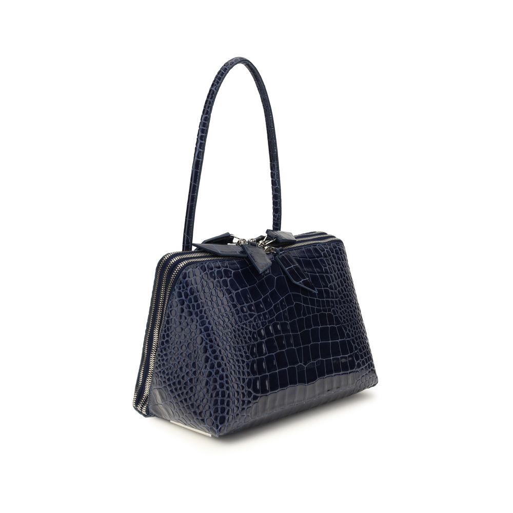 The Attico Blue Leather Shoulder Bag