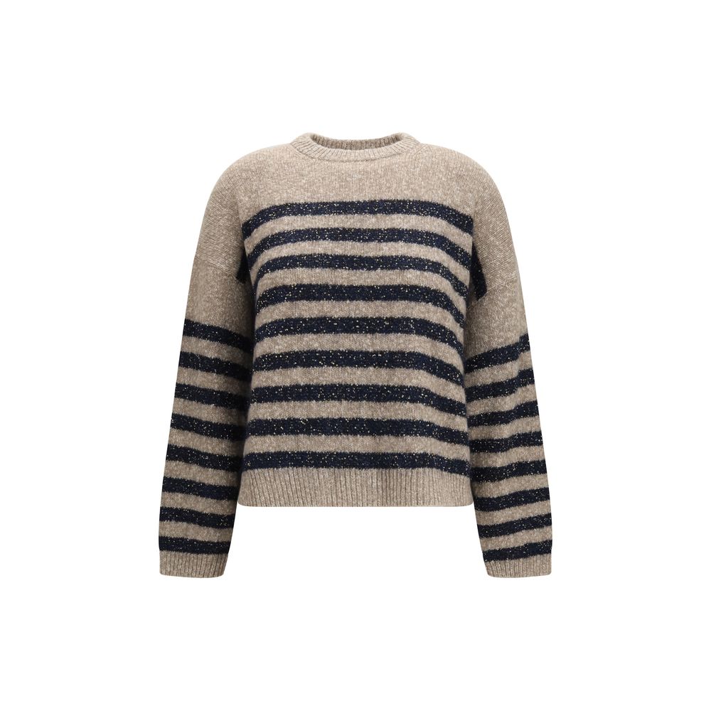 Brunello Cucinelli Beige Wool Sweatshirt