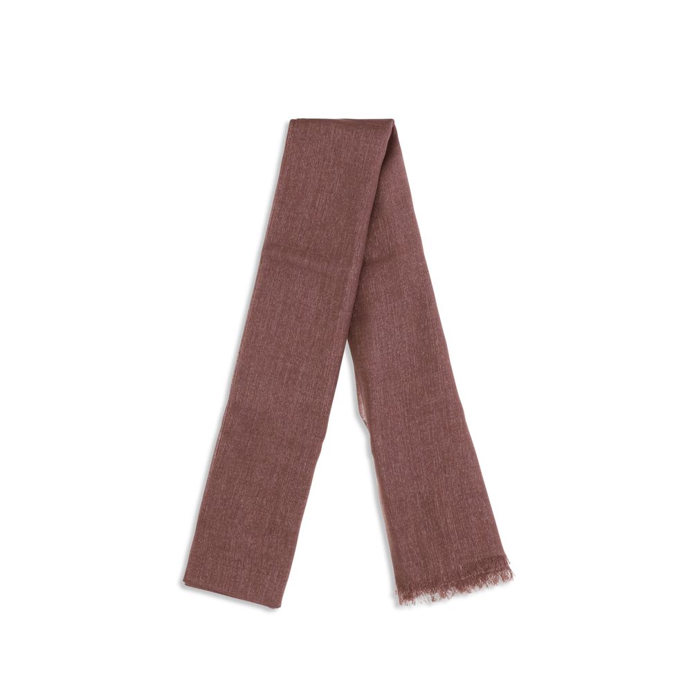 Brunello Cucinelli Burgundy Cashmere Foulard