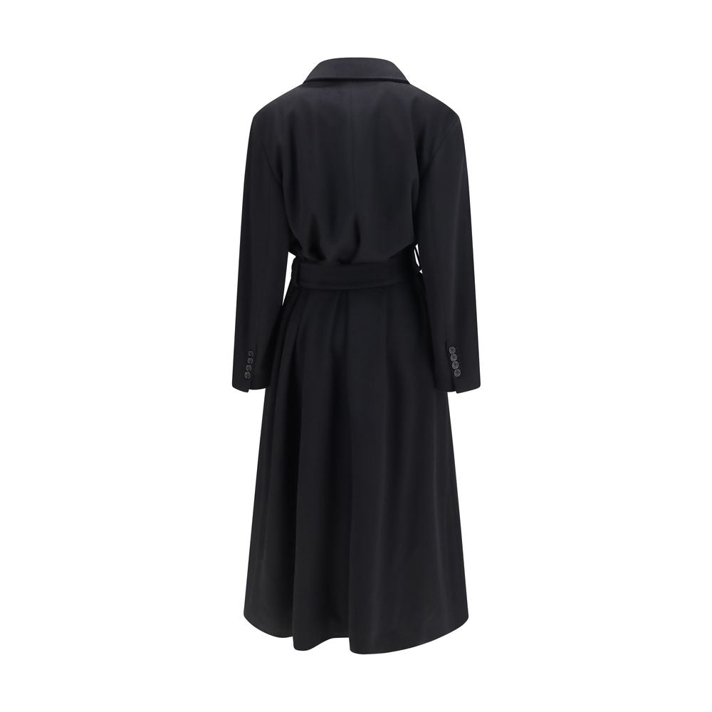 Dolce & Gabbana Black Wool Coat