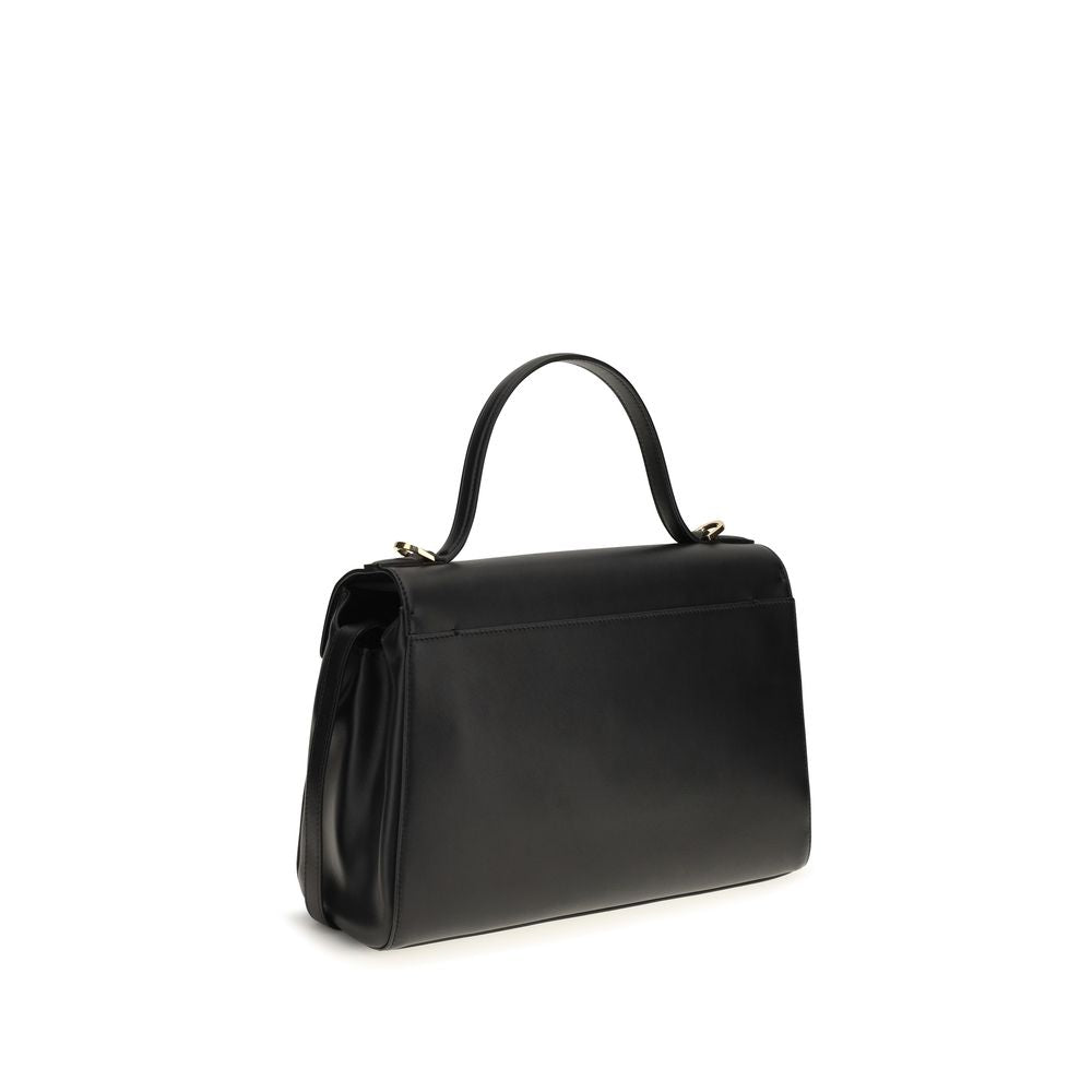 Savette Black Leather Handbag