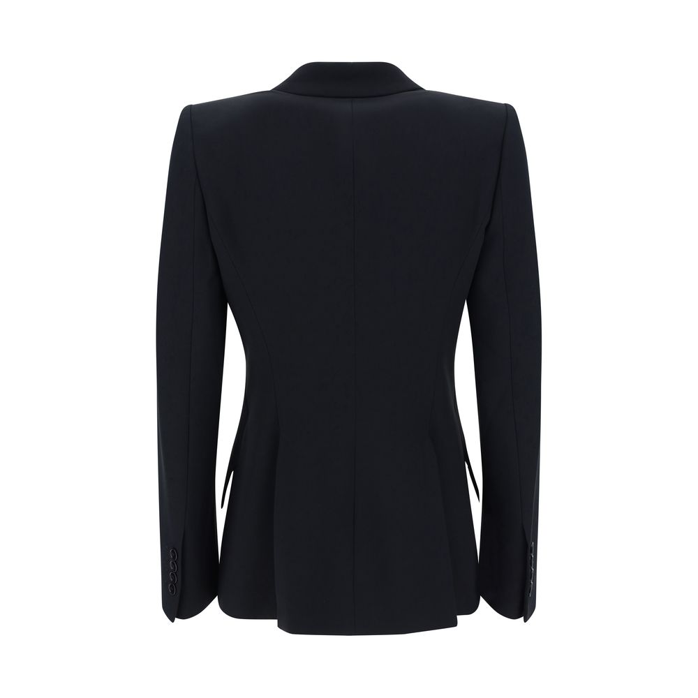 Alexander McQueen Black Acetate Blazer